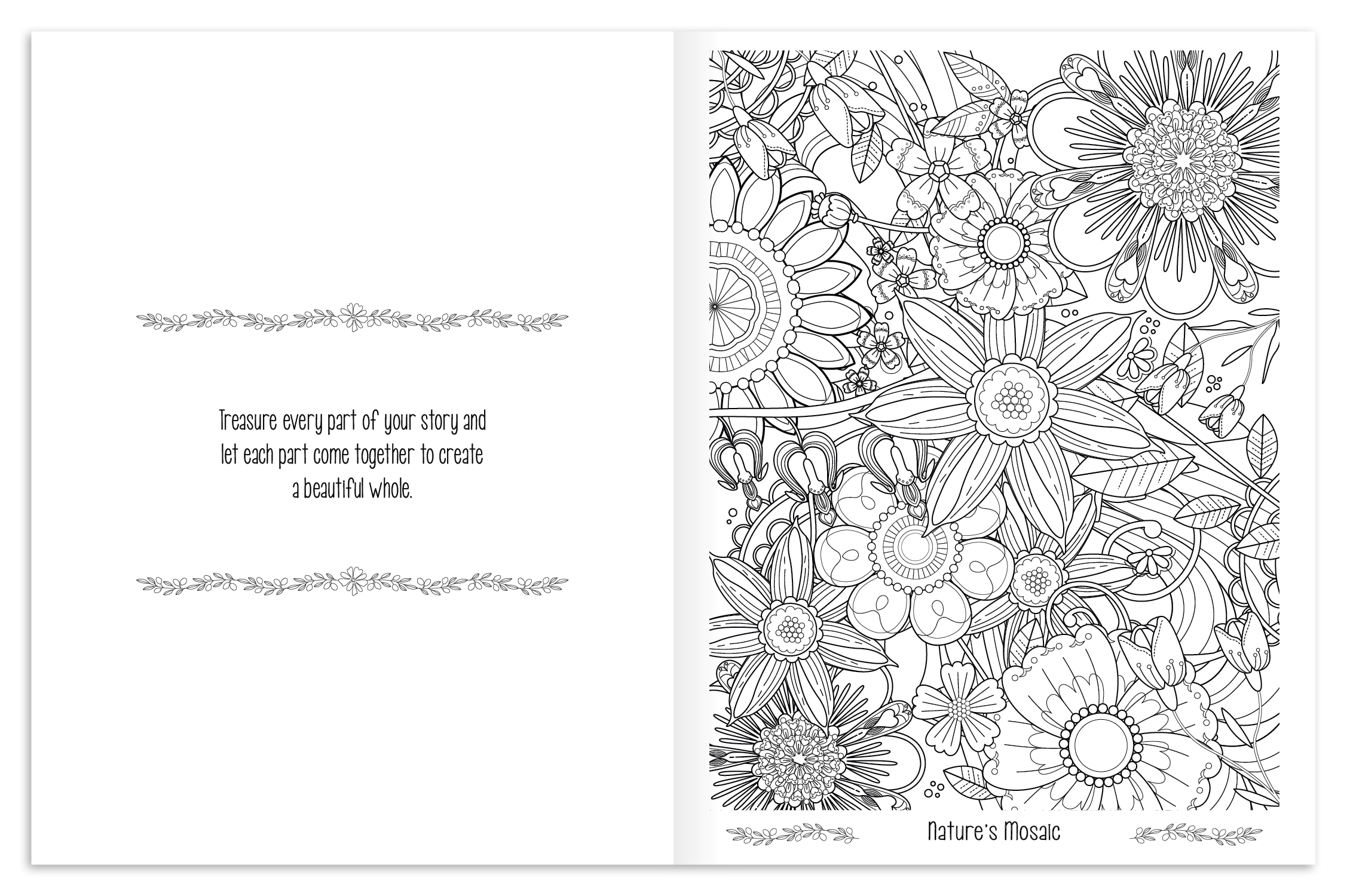 Good Value™ Floral Bliss Adult Coloring Book 9