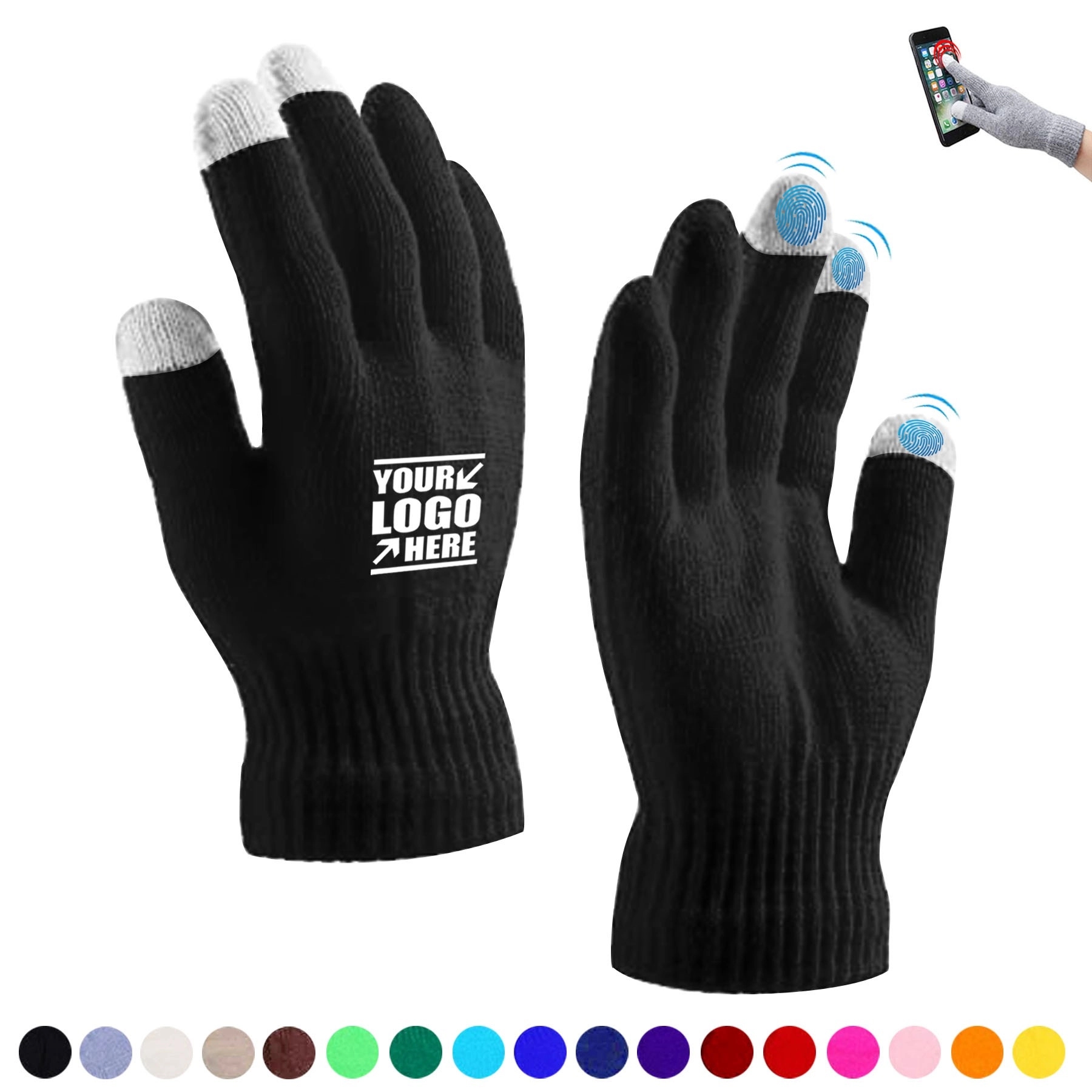Thin Touchscreen Fingers Gloves 1