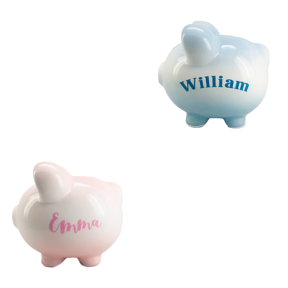 8" Ombre Piggy Bank 2