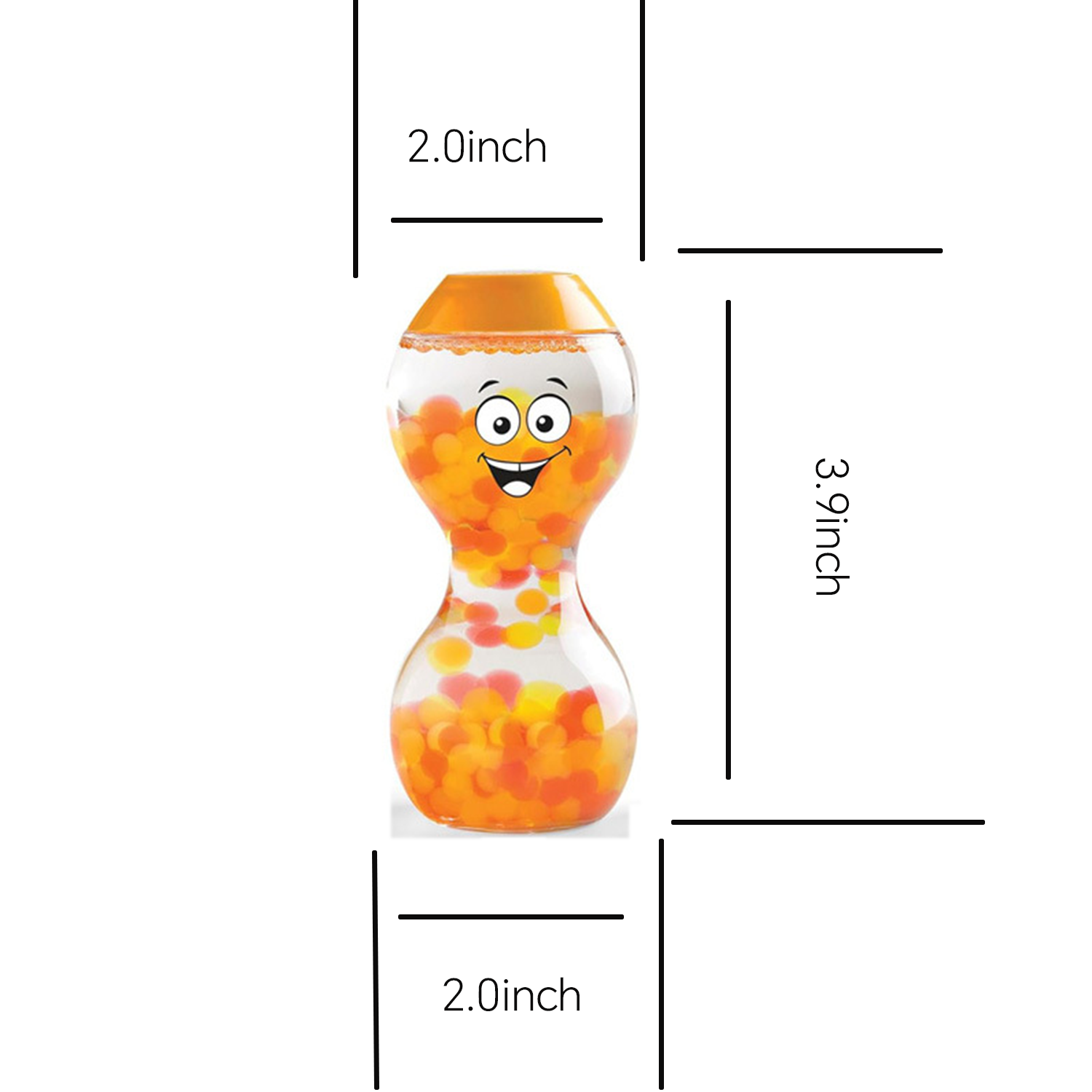 Toddler Mood Expression Hourglass Sensory Toy 10