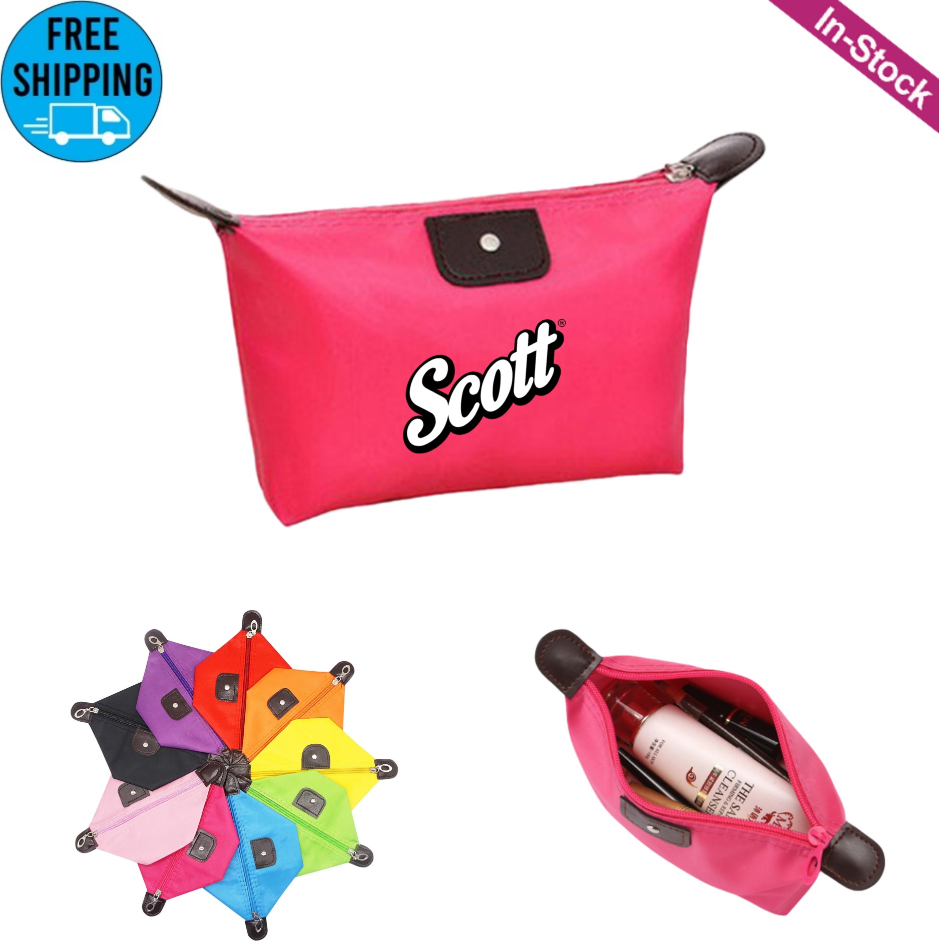 Travel Makeup Pouch Cosmetic Bag 12