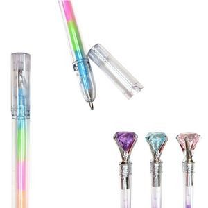 4 Colors Refills Pen With LED Diamond 11