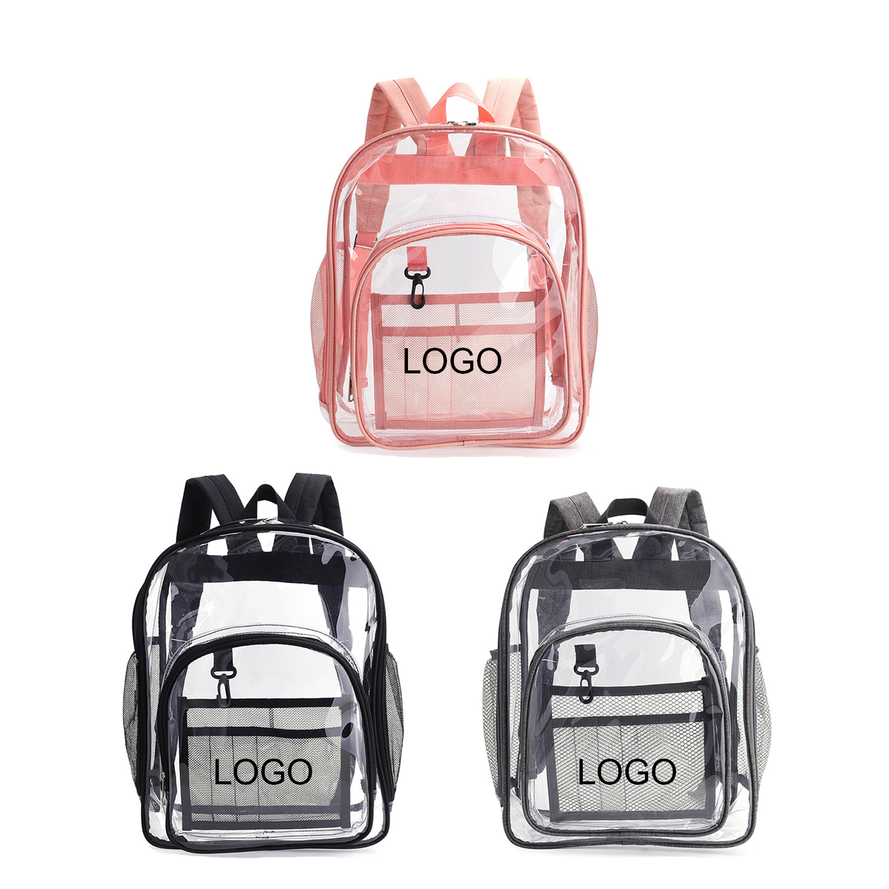 Clear Zipper Backpack 1