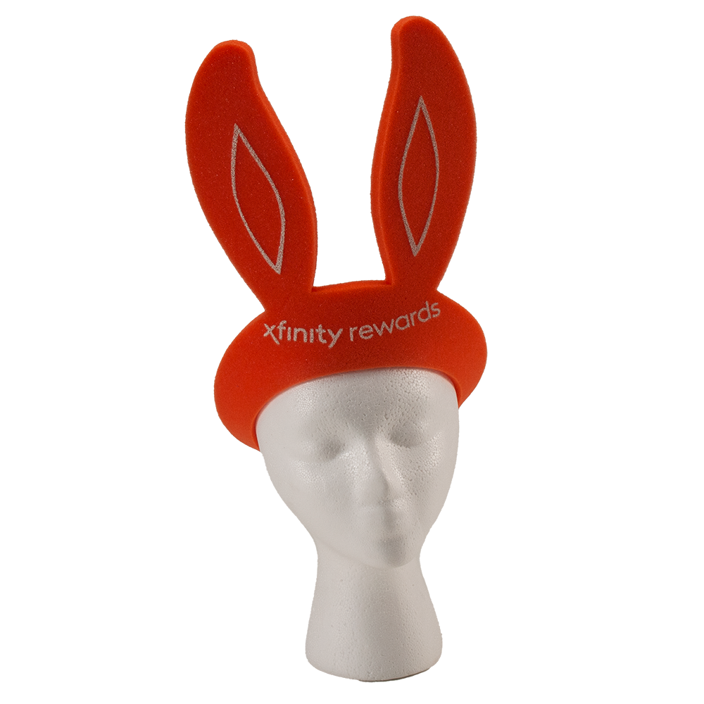 16" Foam Bunny Ears Visor 13