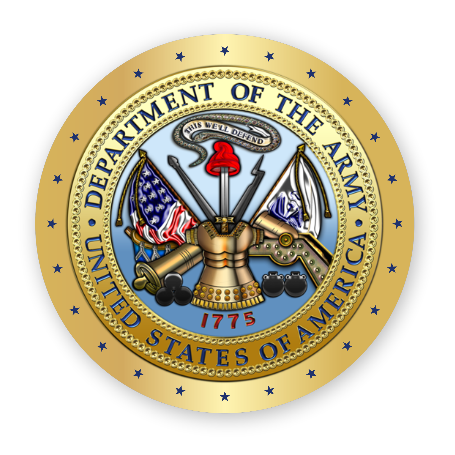 12" Plastic Podium Seal 1