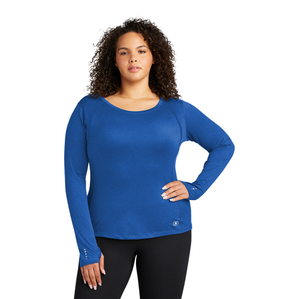 OGIO ENDURANCE Ladies Long Sleeve Pulse Crew 6