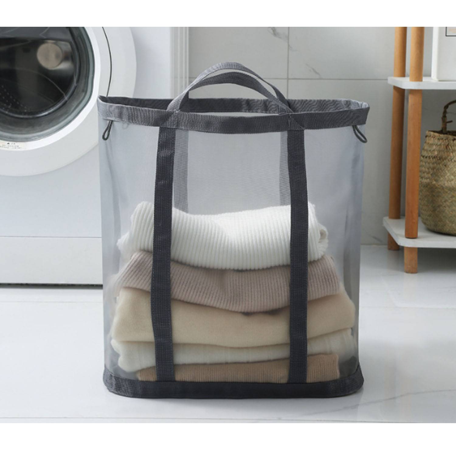Large capacity portable laundry basket 3