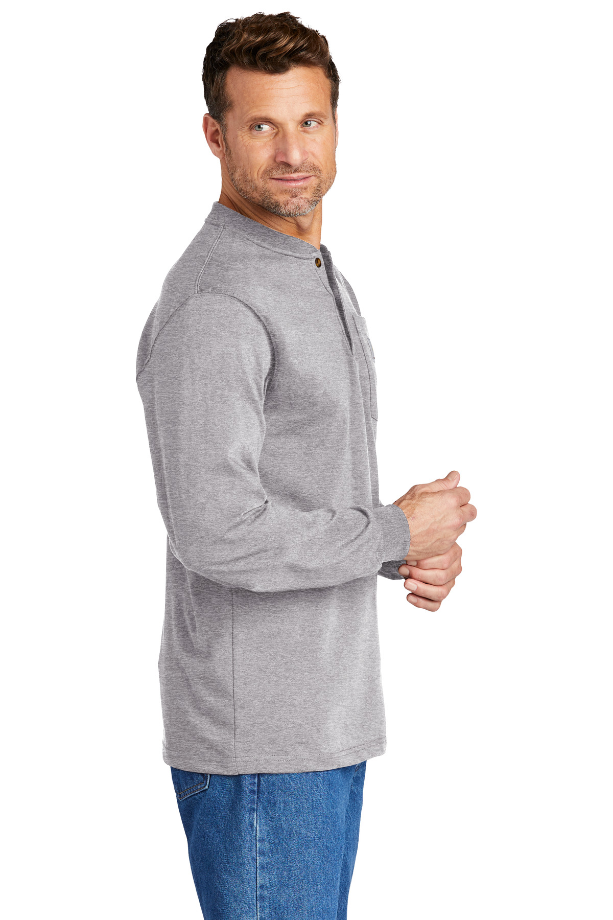 Carhartt Long Sleeve Henley T-Shirt CTK128 29