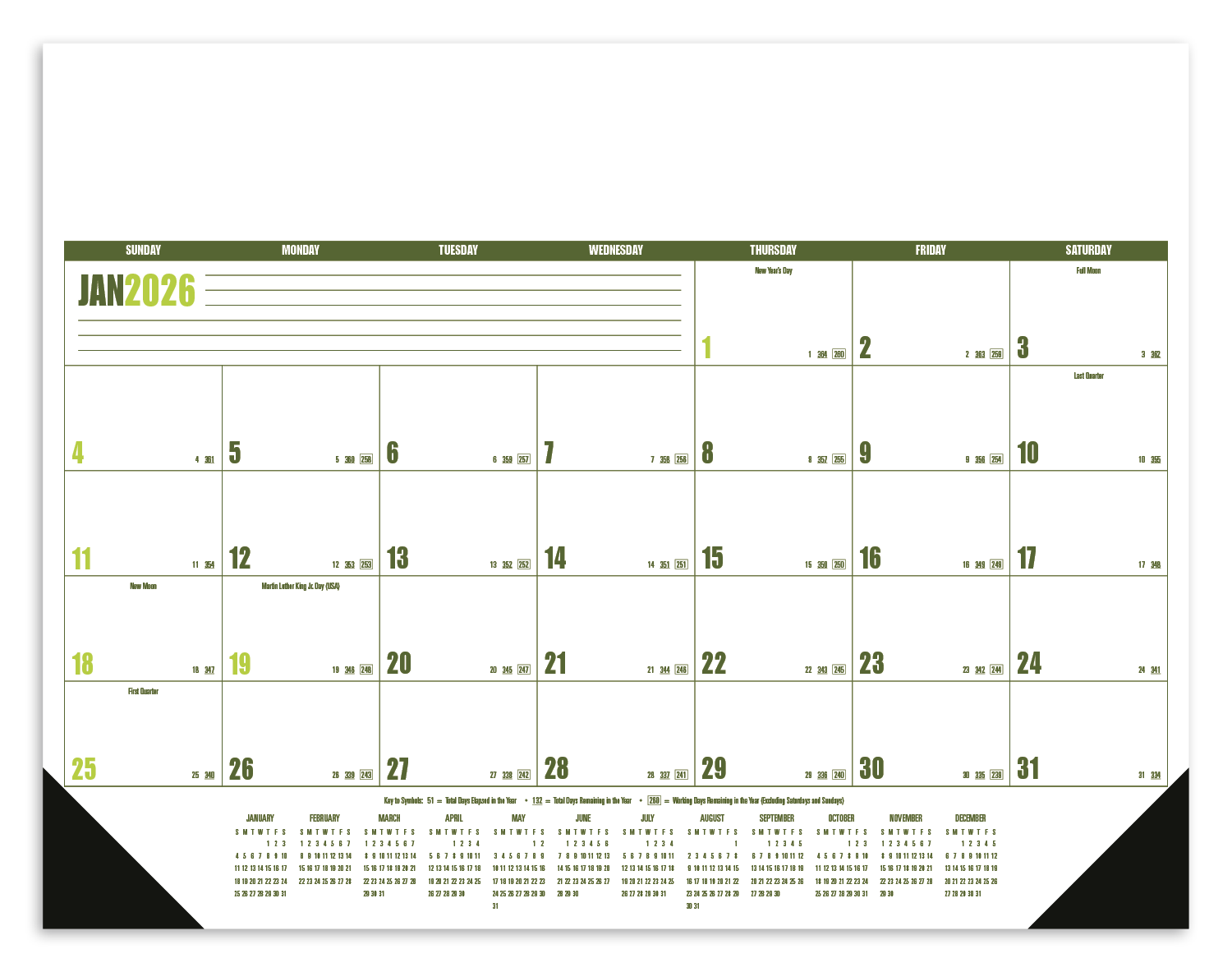 Good Value™ Multi-Color Desk Pad 16