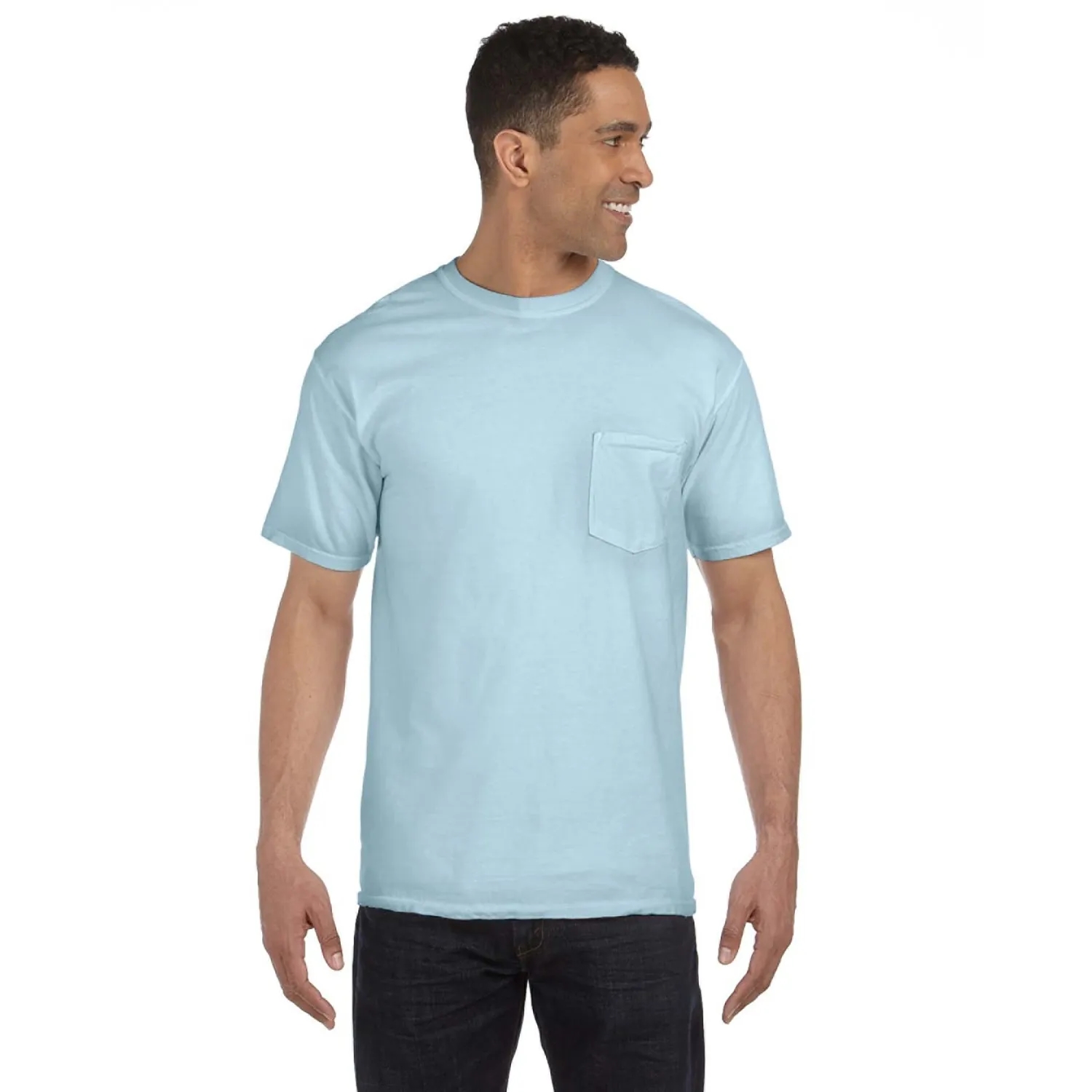 COMFORT COLORS ADULT HEAVYWEIGHT 6.1 OZ. POCKET T-SHIRT 74