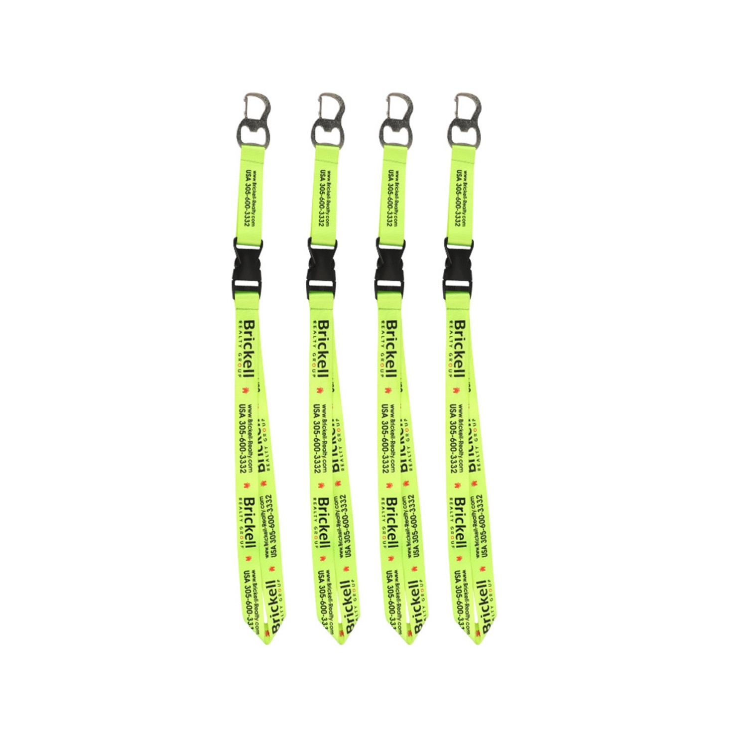 Fluorescent Colour Lanyard W/ Bottle Opener & Buckle Release 4