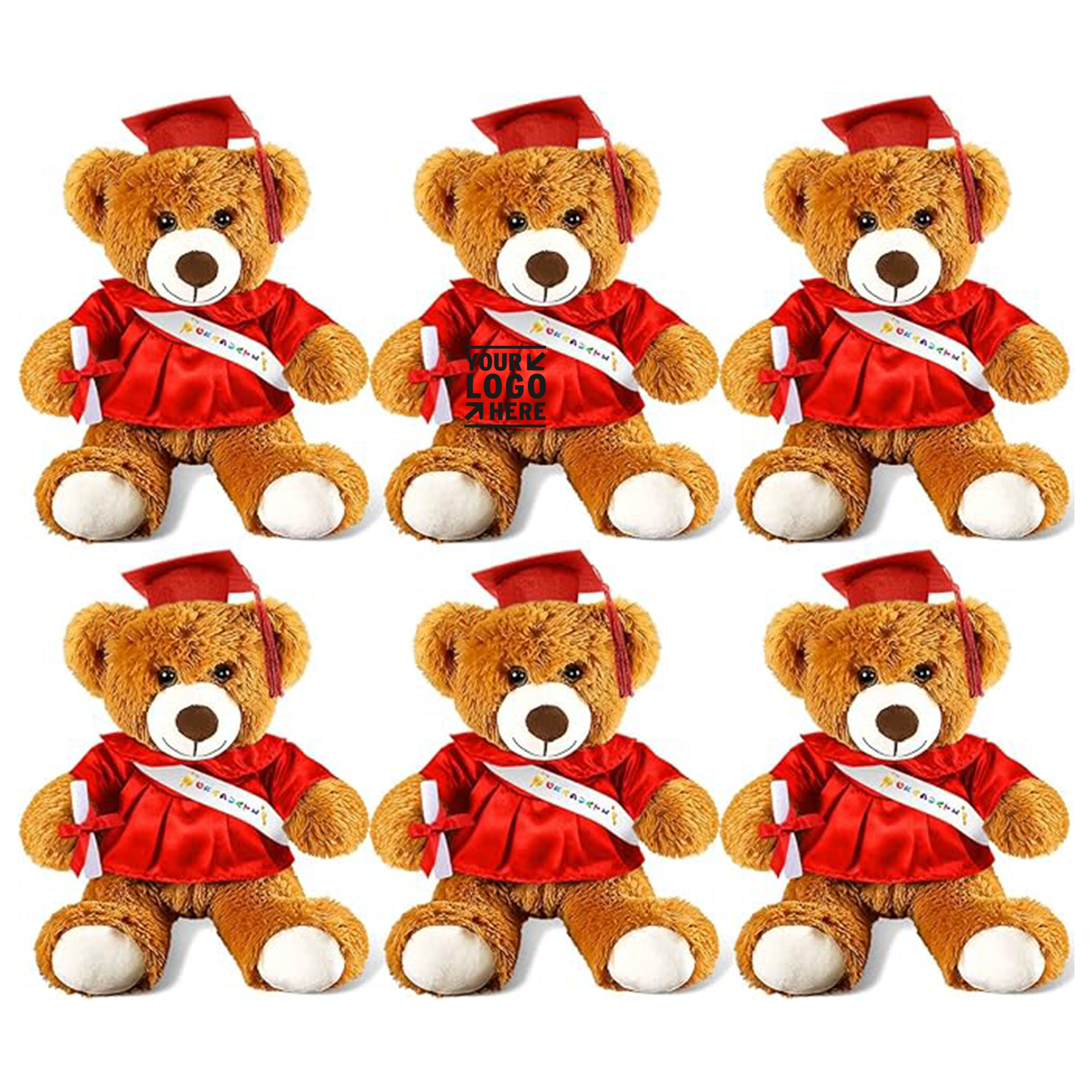 Graduation Plush Bear Toy 2