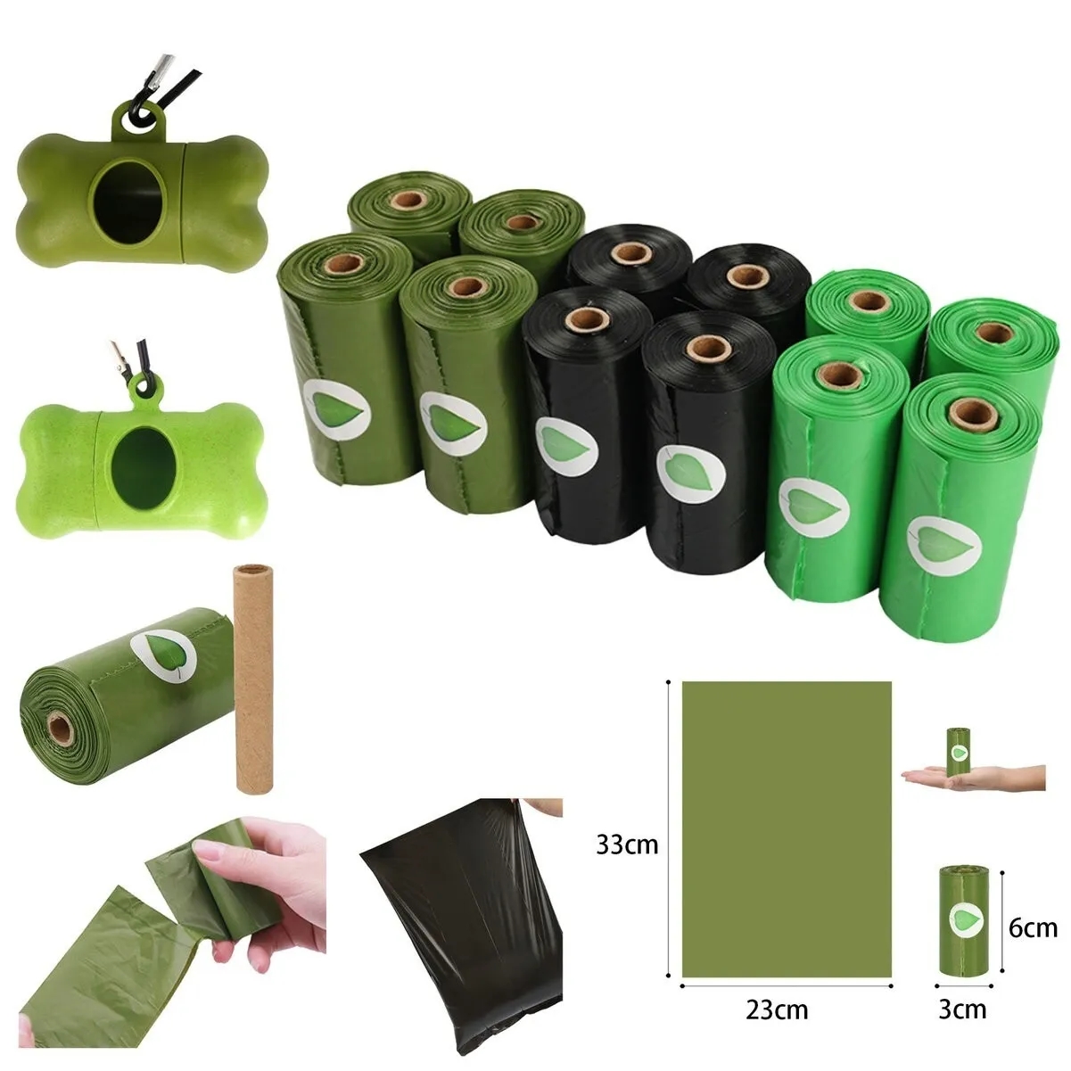 Pet Poop Waste Bags With Dispenser 1