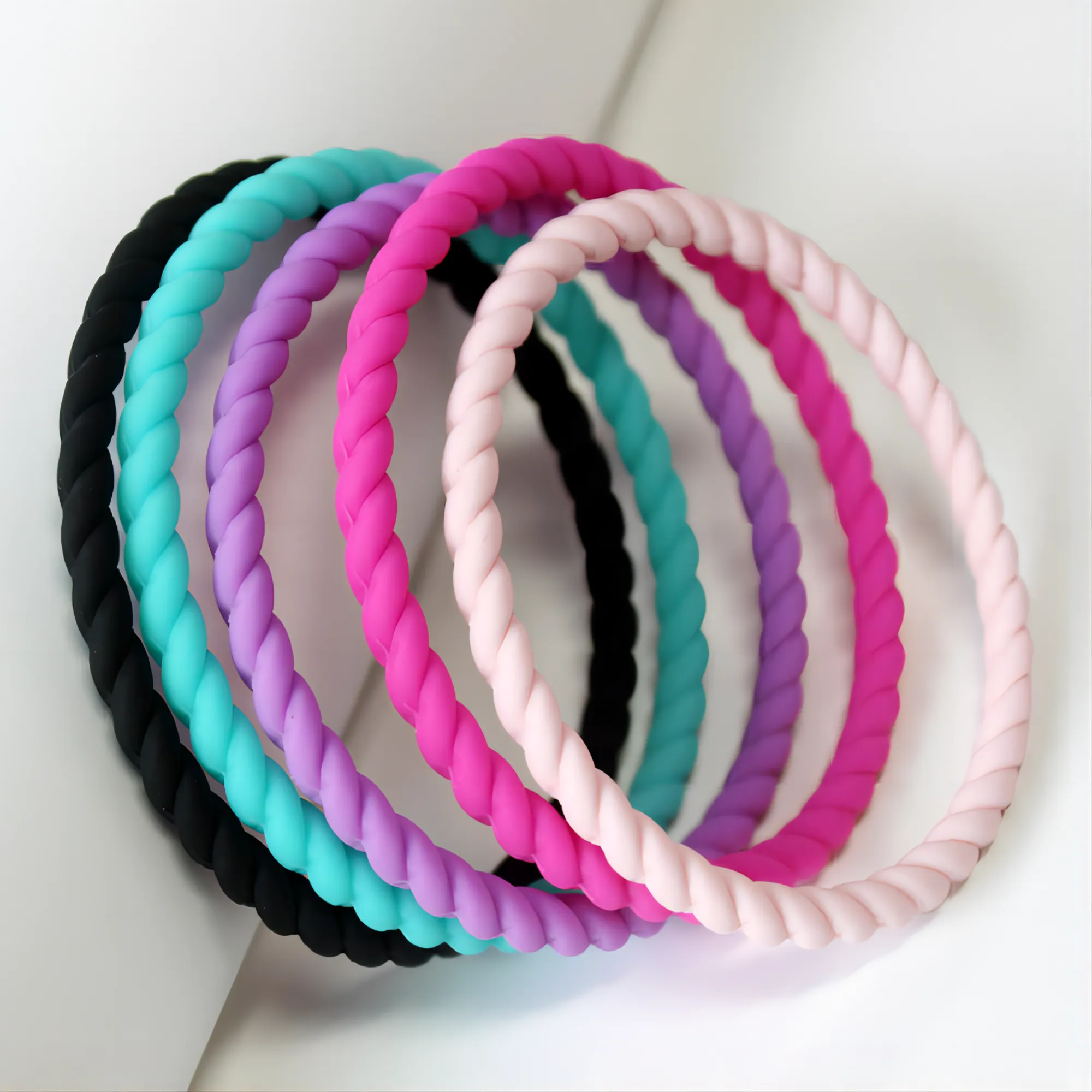 Fried Dough Twists Silicone Bracelet 2