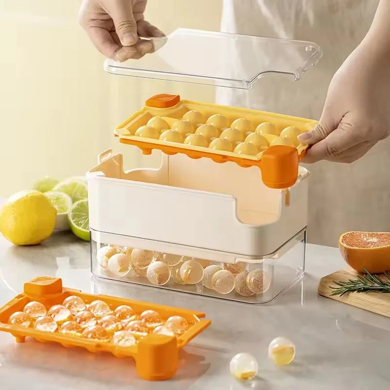 Ice Cube Tray with Lid and Bin 7
