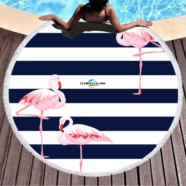 Round printed beach mat 4