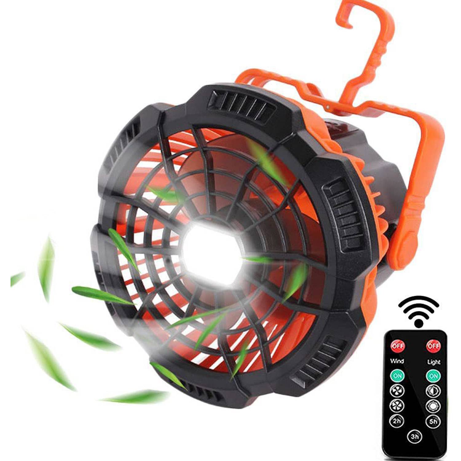 USB Charging Remote Control Fan With Light 4