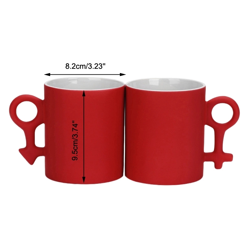 11 oz. Color Changing Ceramic Mug for Couples 4