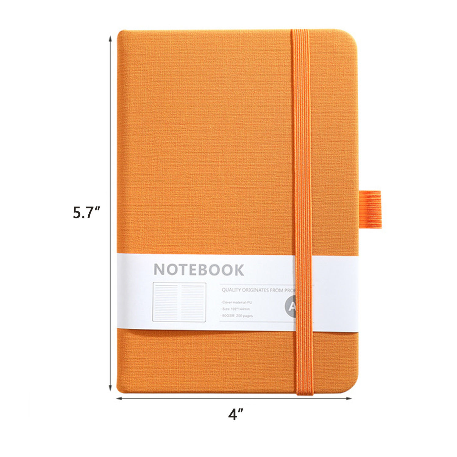 A6 Portable Elastic Strip Notebook W/ Pen Holder 2