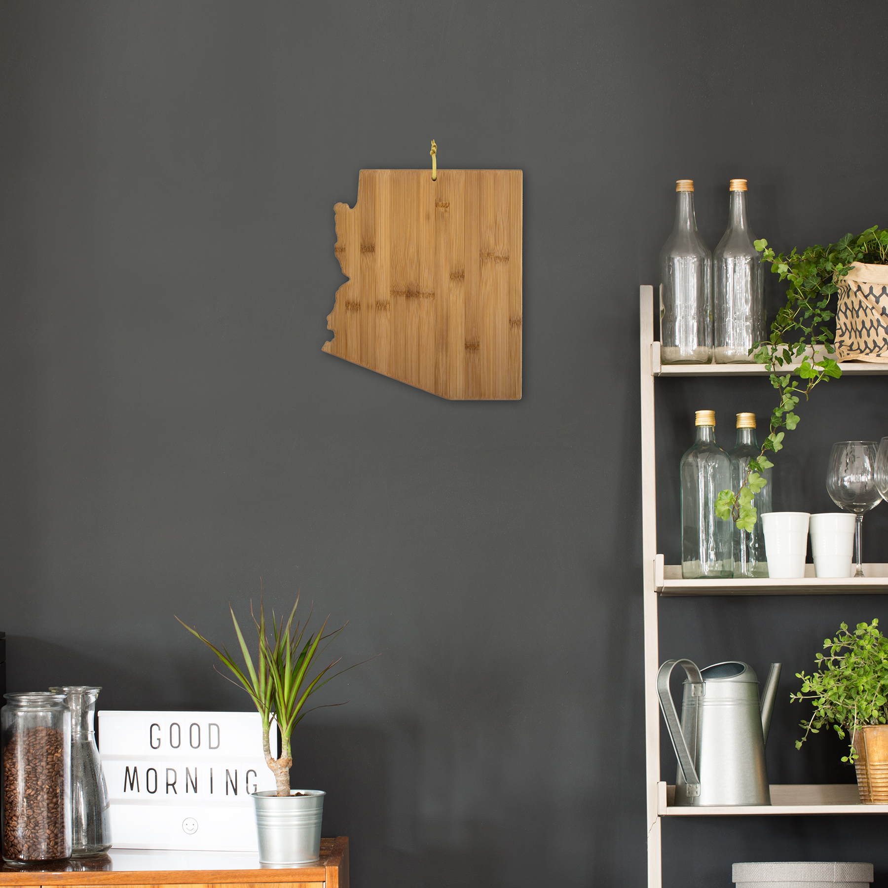 Arizona State Shaped Bamboo Serving and Cutting Board 5
