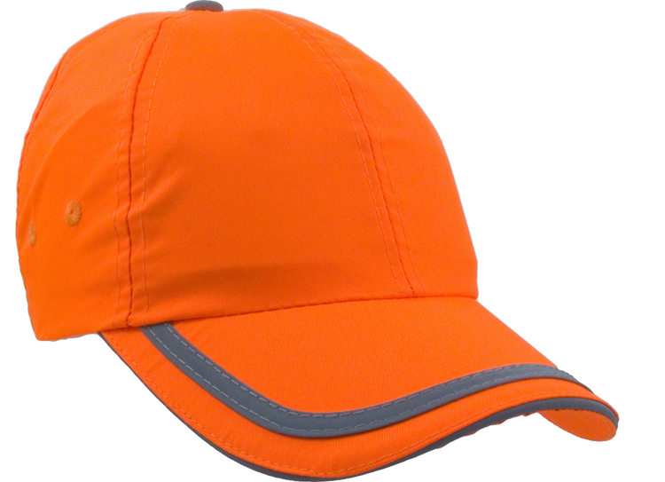 6 Panel Fluorescent Polyester Safety Cap 8