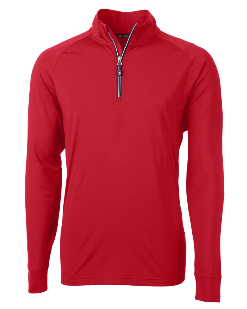 Cutter & Buck Adapt Recycled Soft Knit Stretch  Mens Quarter Zip Pullover 129