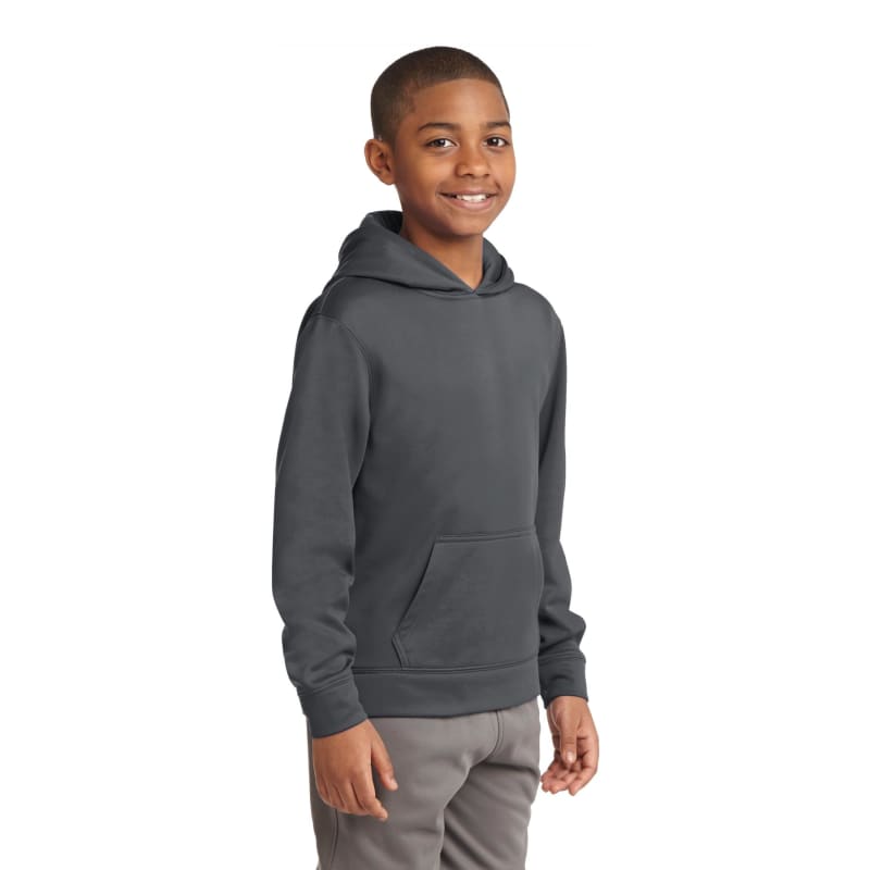 Sport-Tek Youth Sport-Wick Fleece Hooded Pullover. 28