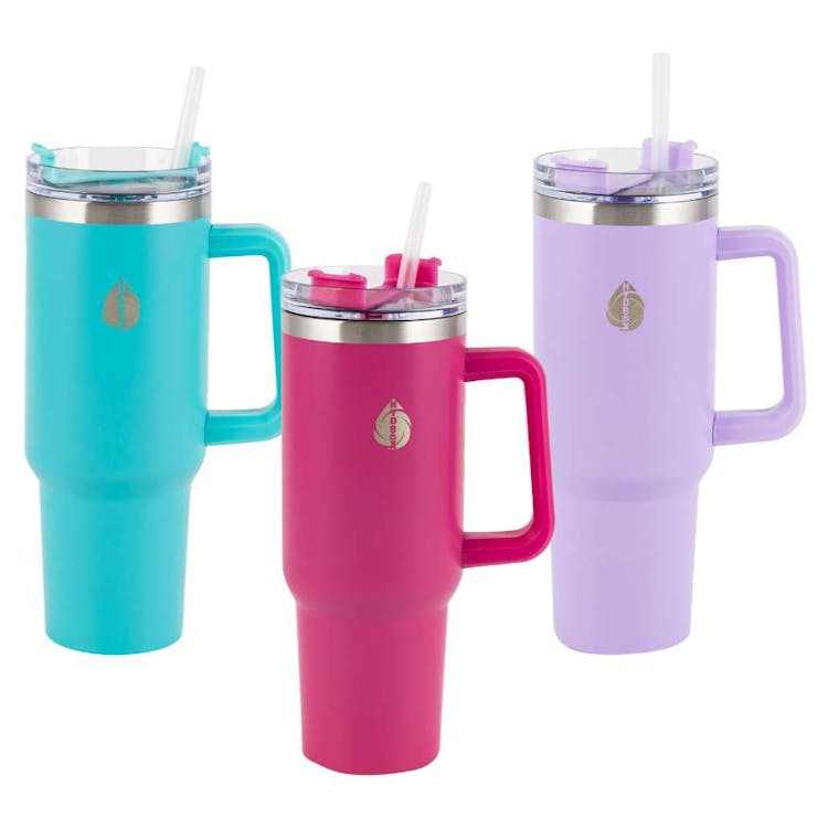 Tumblers With Straw - 40oz Assorted Colors