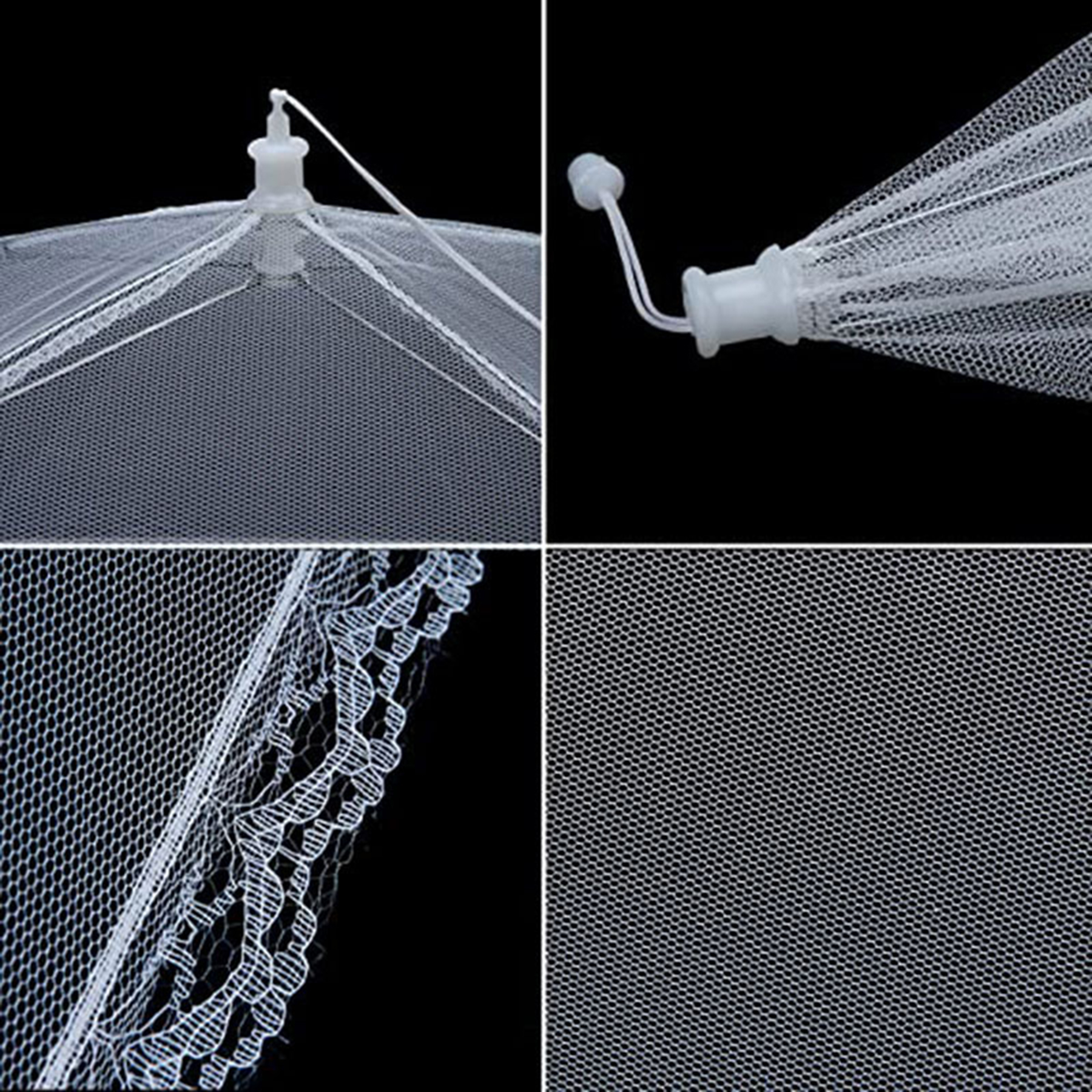 White Pop-Up Mesh Food Cover Tent 4