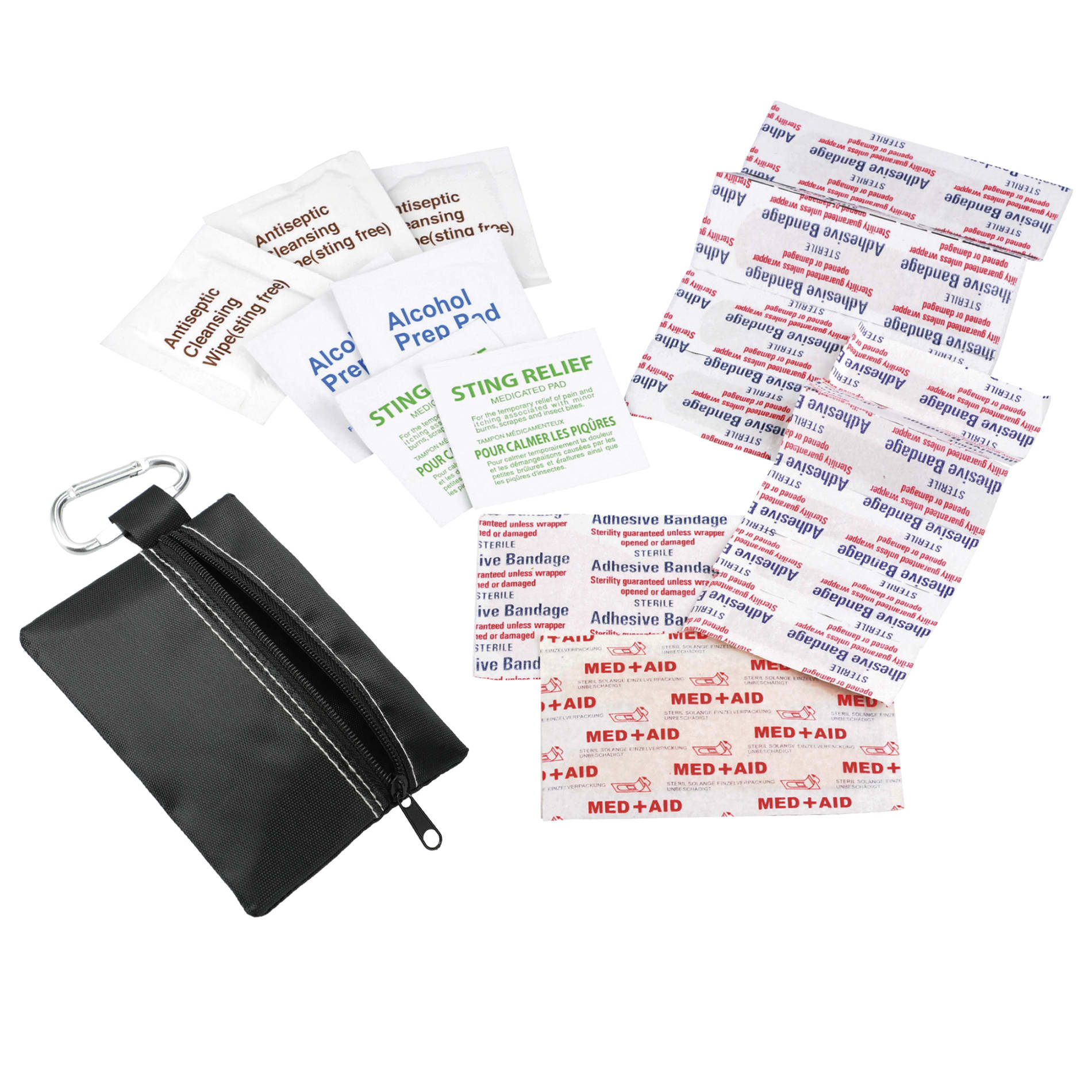 Zippered 20-Piece First Aid Pouch 111