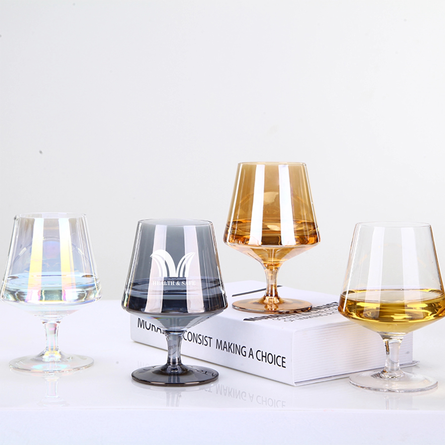 16 oz Lead Free Crystal Brandy Glasses 5