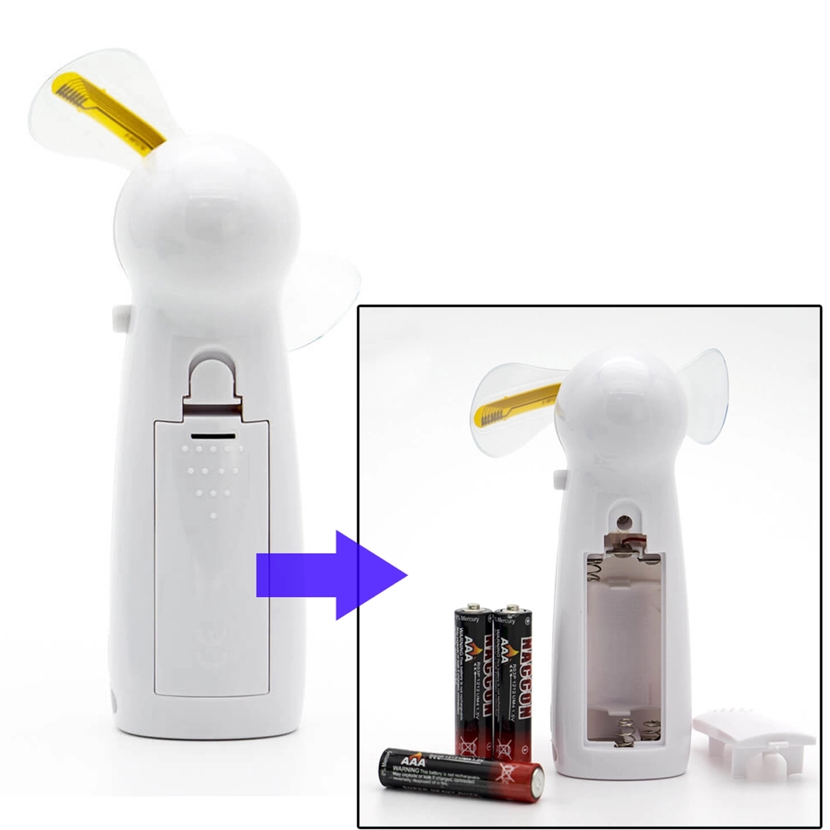 Message Editable Mini Flash LED Fan 5