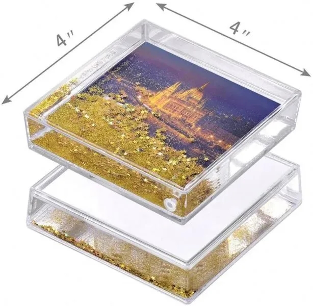Plastic Snow Globe with Photo Insert 3