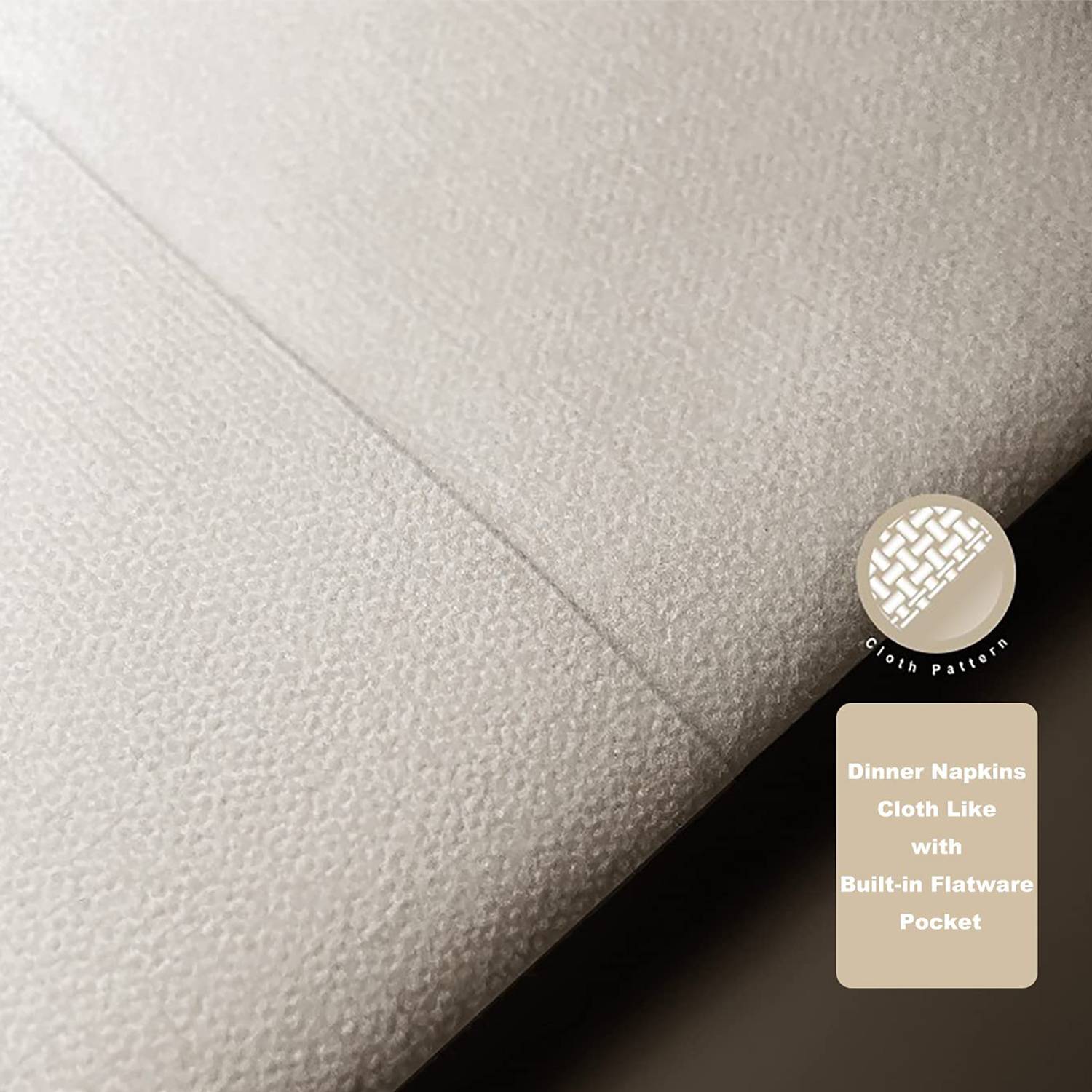 Linen-Feel Disposable Pocket Napkins 3