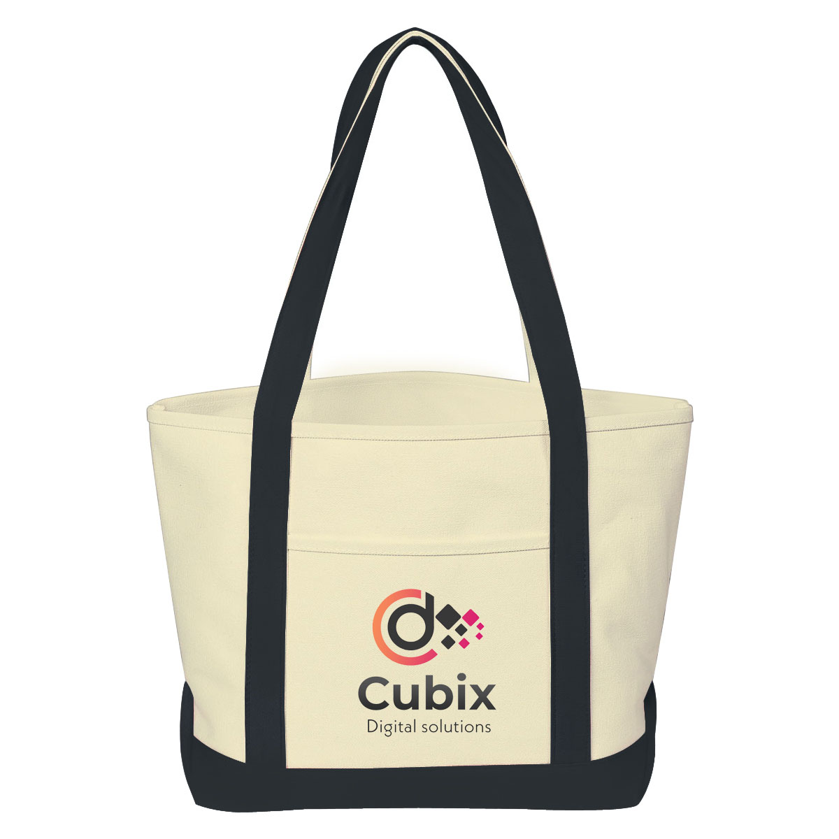 Full Color Medium 24 oz. Cotton Canvas Bag, custom tote bag with logo imprint 3