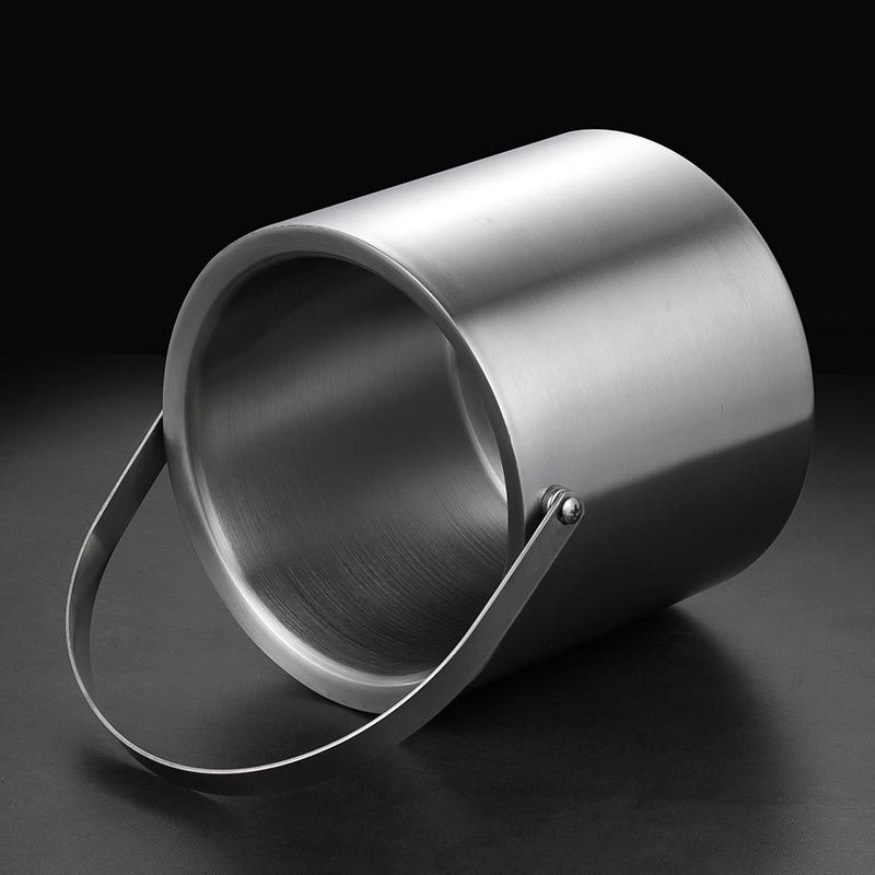 Double Walled Silver Ice Bucket for Party/Home/Event/Gatherings/Restaurants---5.91WX6.42H Inches 2