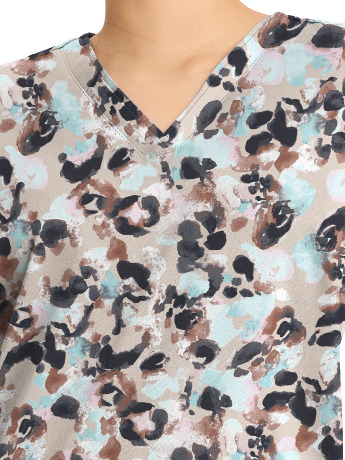 Healing Hands - Purple Label - Women's V-Neck Print Top 3