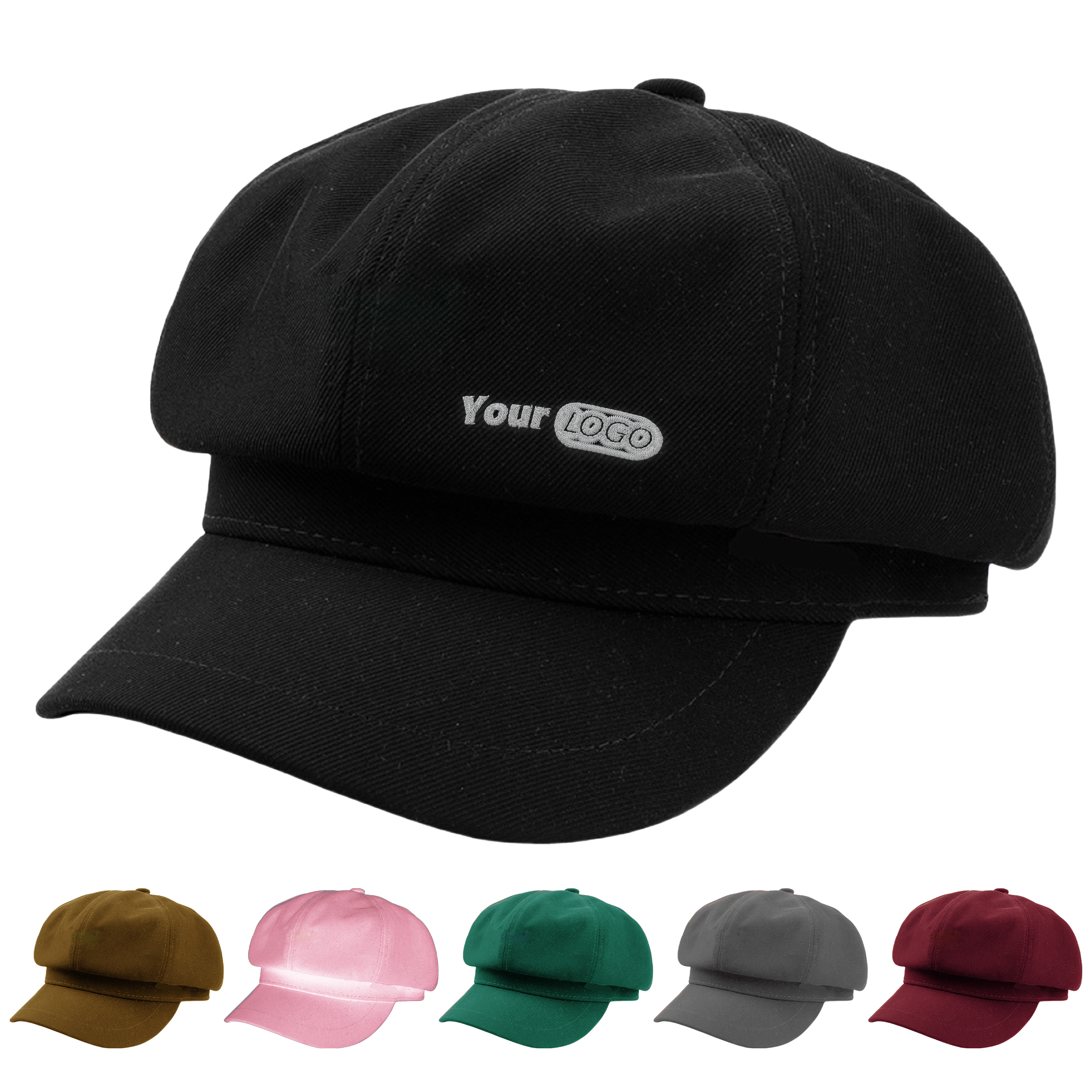 Cotton-Polyester Stylish Unisex Newsboy Hat In Multiple Colors 2