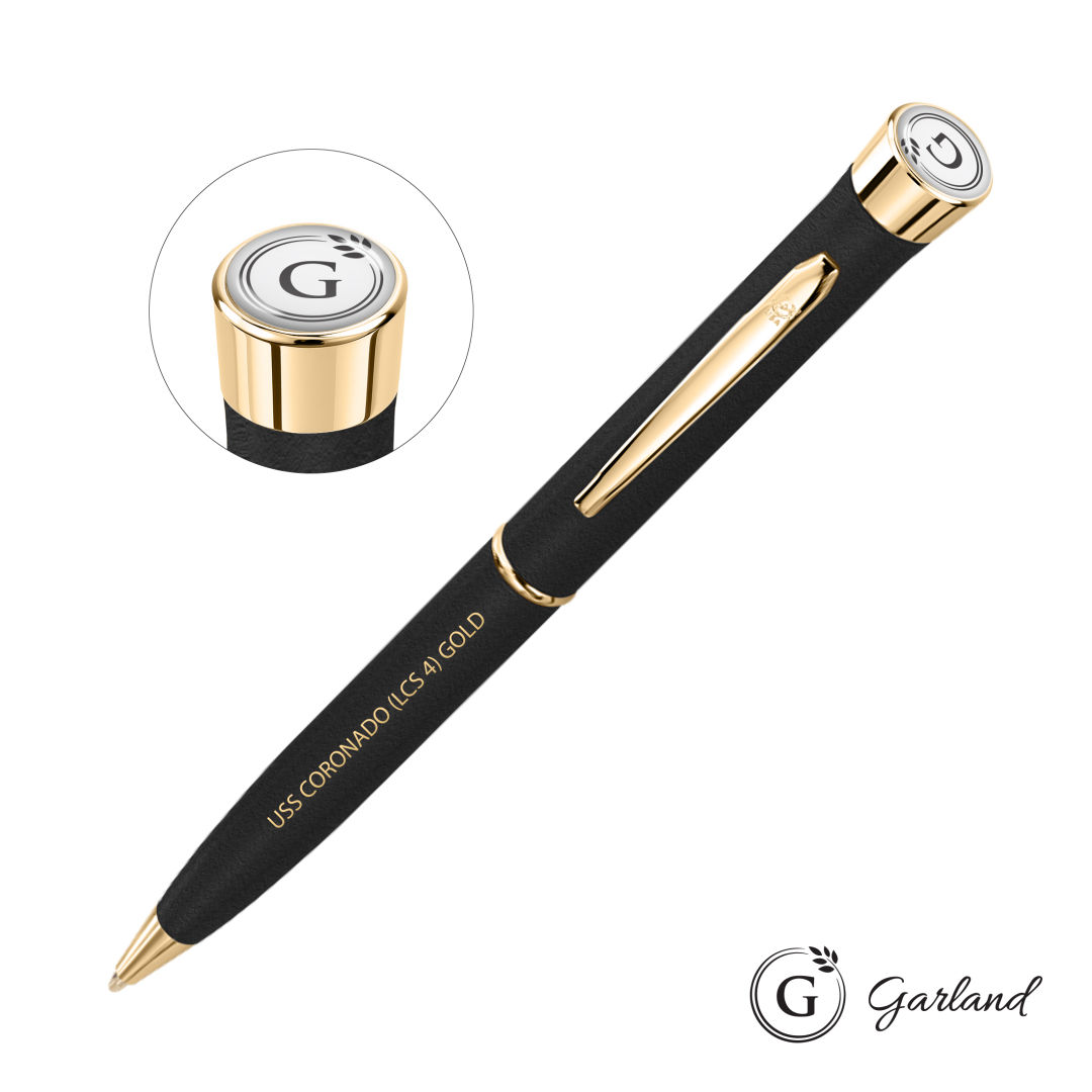 Garland® Tactical Textured Twist Ballpoint Pen - Gold Accent 7