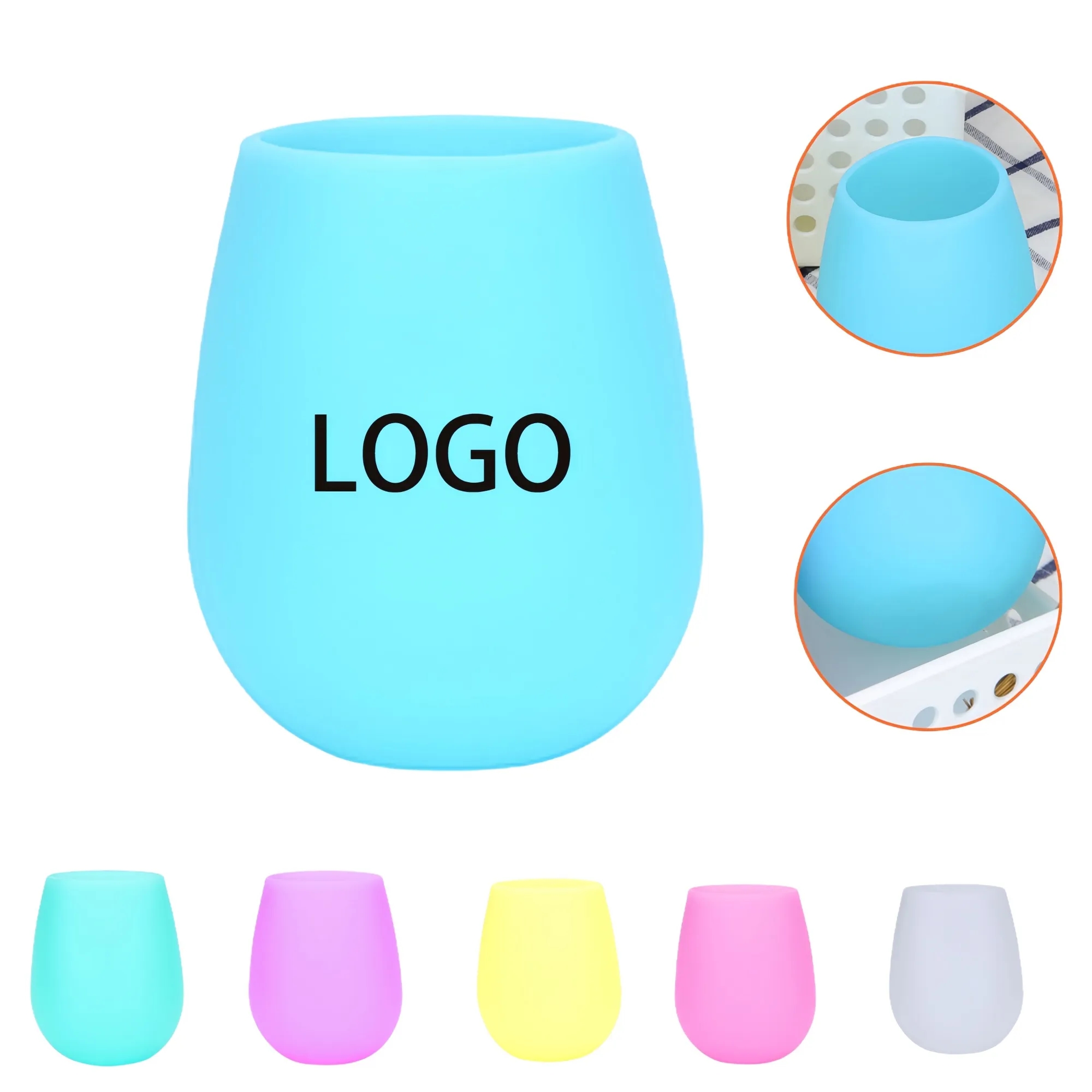 12 oz Silicone Wine Glasses 2