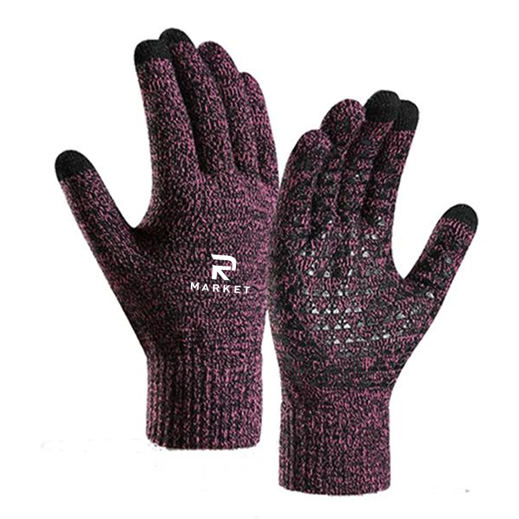 Touch Screen & Anti-Slip Cycling Winter Glovesmade of soft materials 2