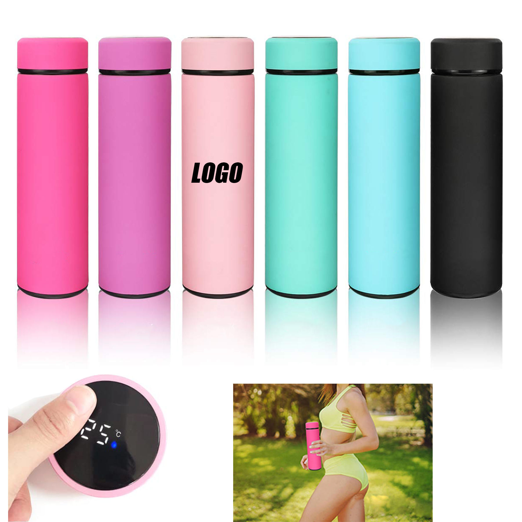 17oz Temperature Display Insulated Cup 2