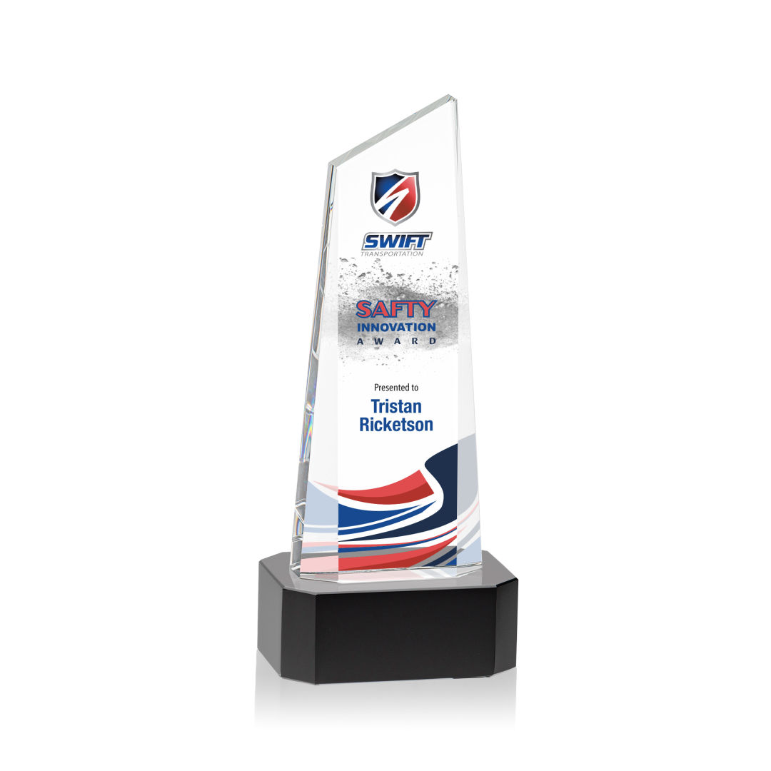 Belmont Tower VividPrint™ Award on Padova - Black 15