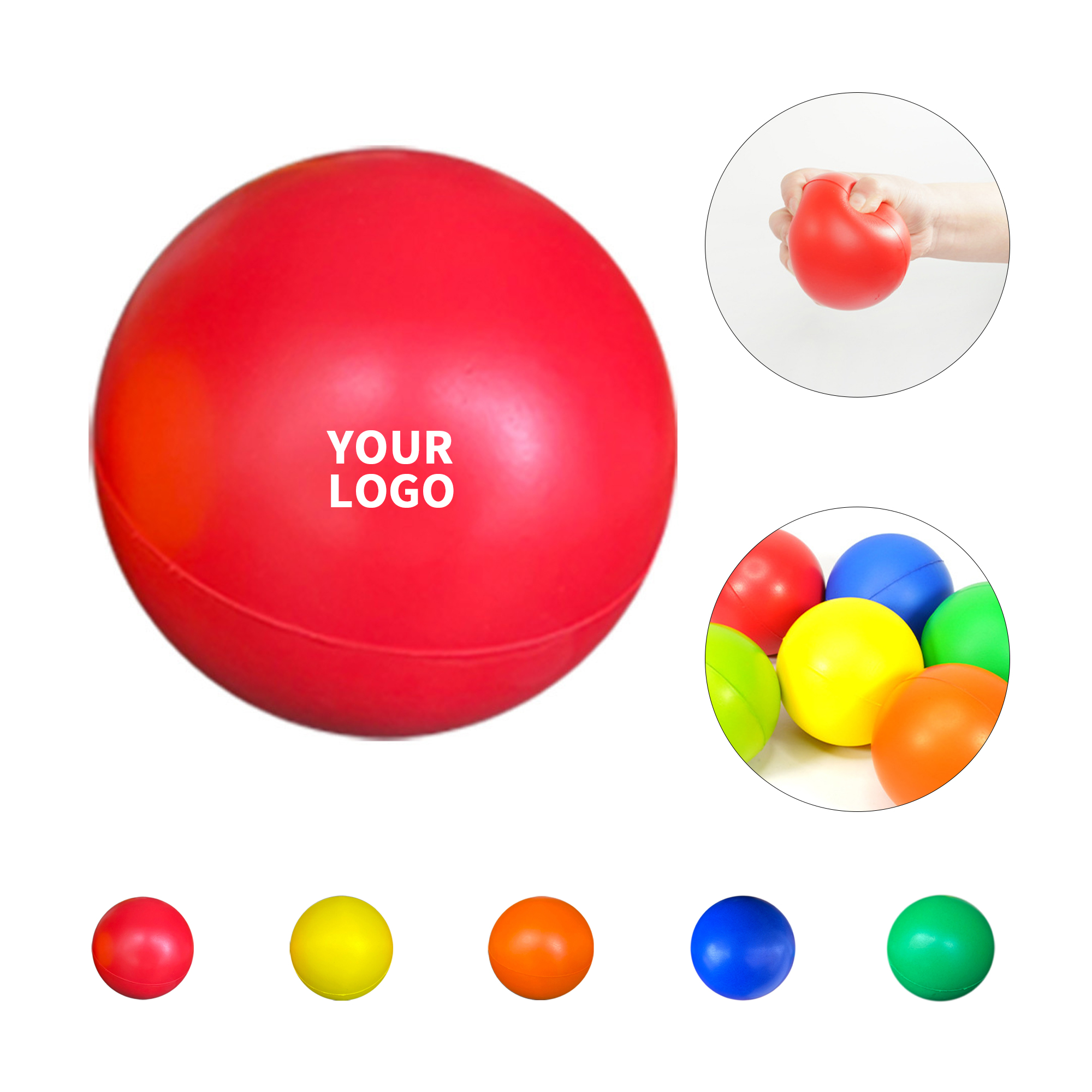 Soft Squeeze Stress Relief Ball 2.4" 5