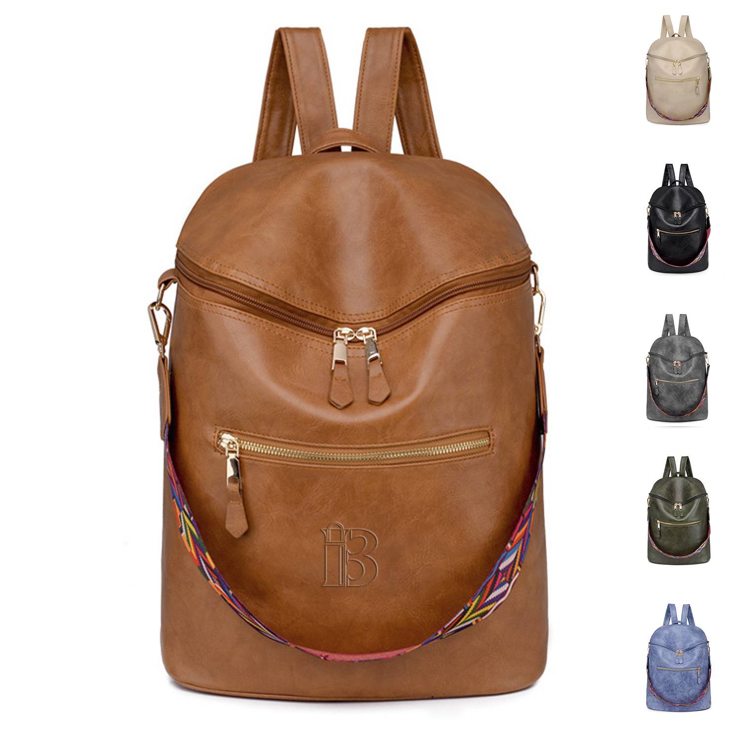 PU Leather Fashion Lady Backpack 1