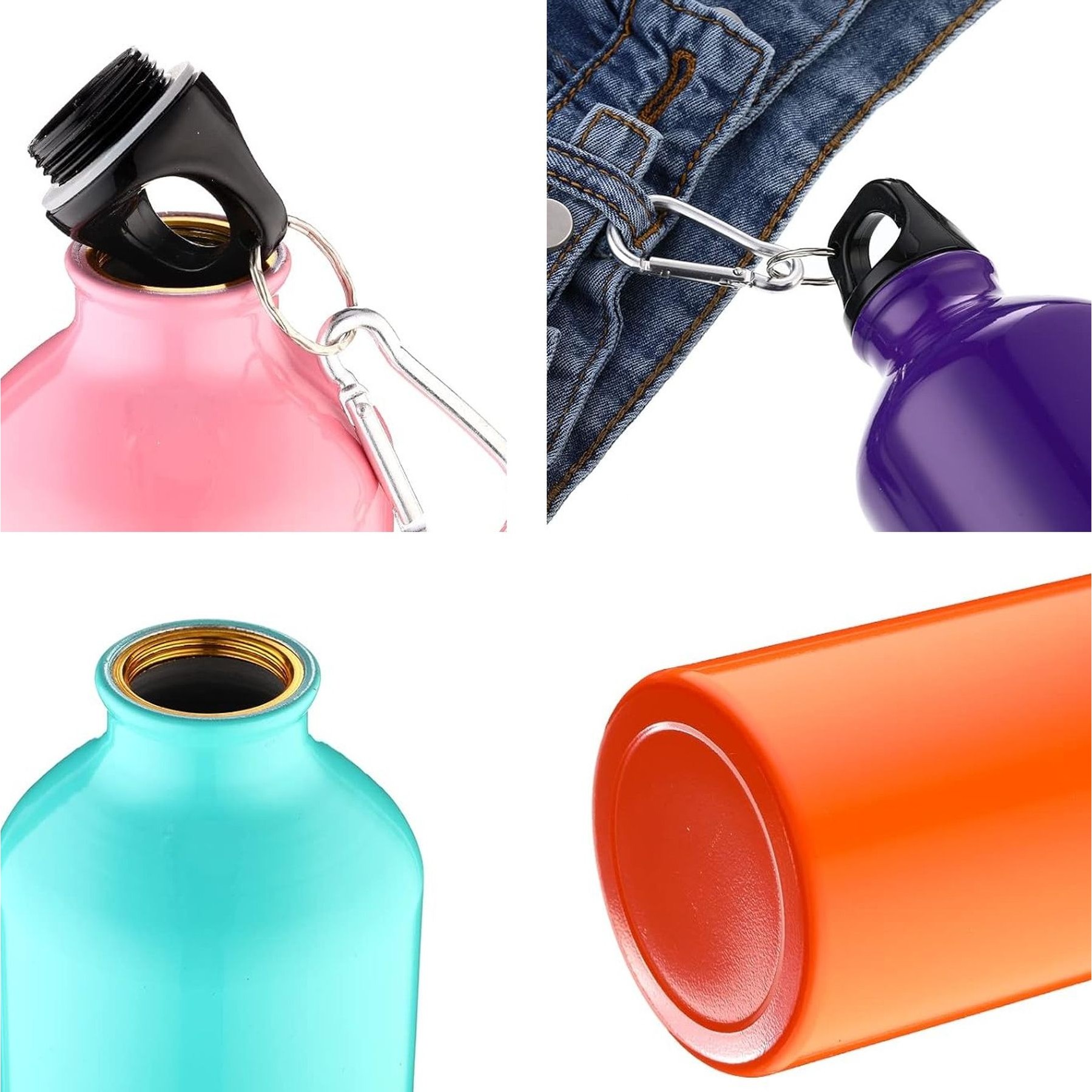 25Oz Leak Proof Traveler Reusable Aluminum Water Bottle, custom water bottle with logo imprint 8