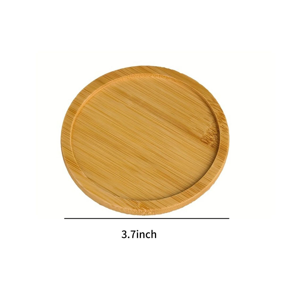 Round Bamboo Beverage Coaster 2