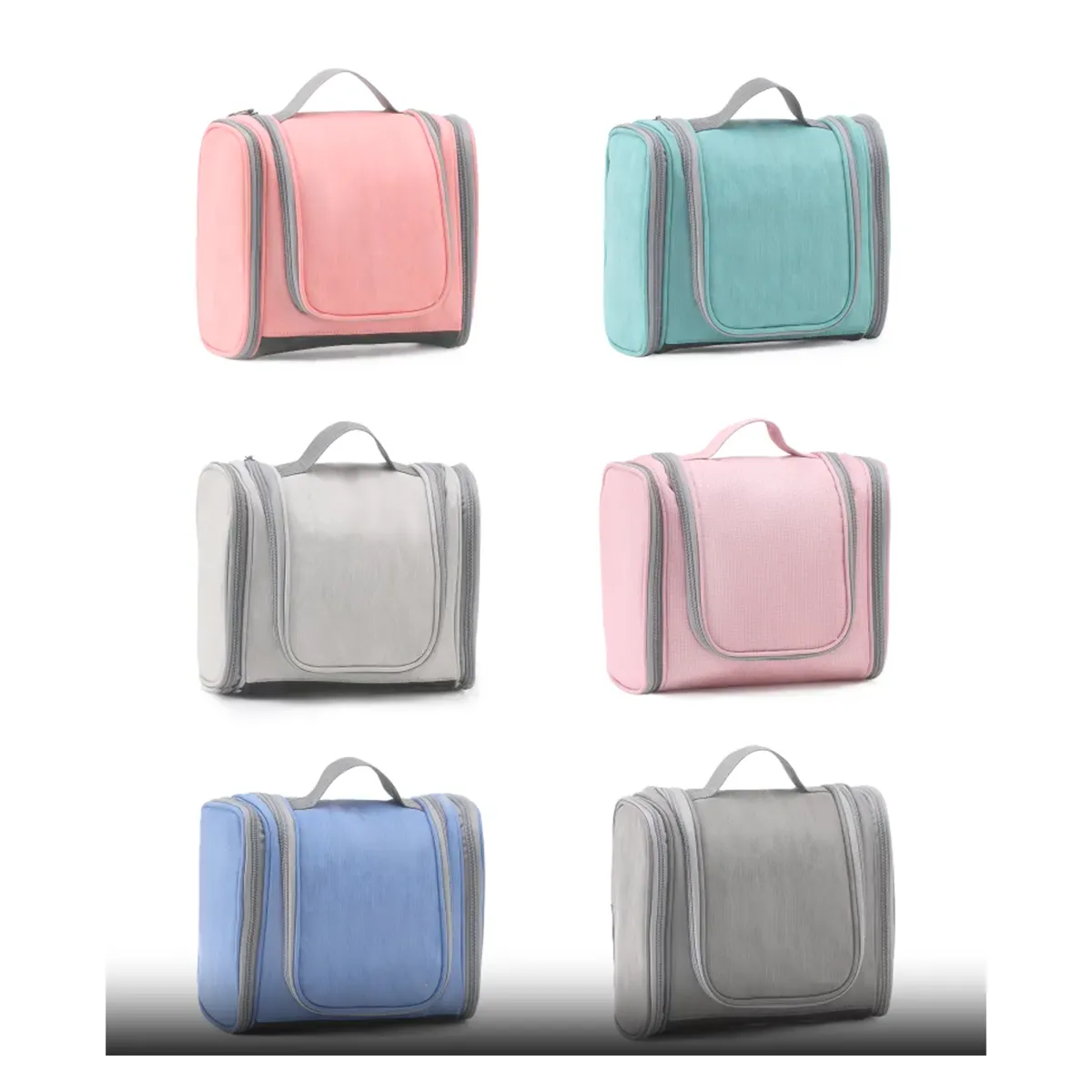 Pu Leather Hanging Travel Toiletry Bag All-Over Printing 3