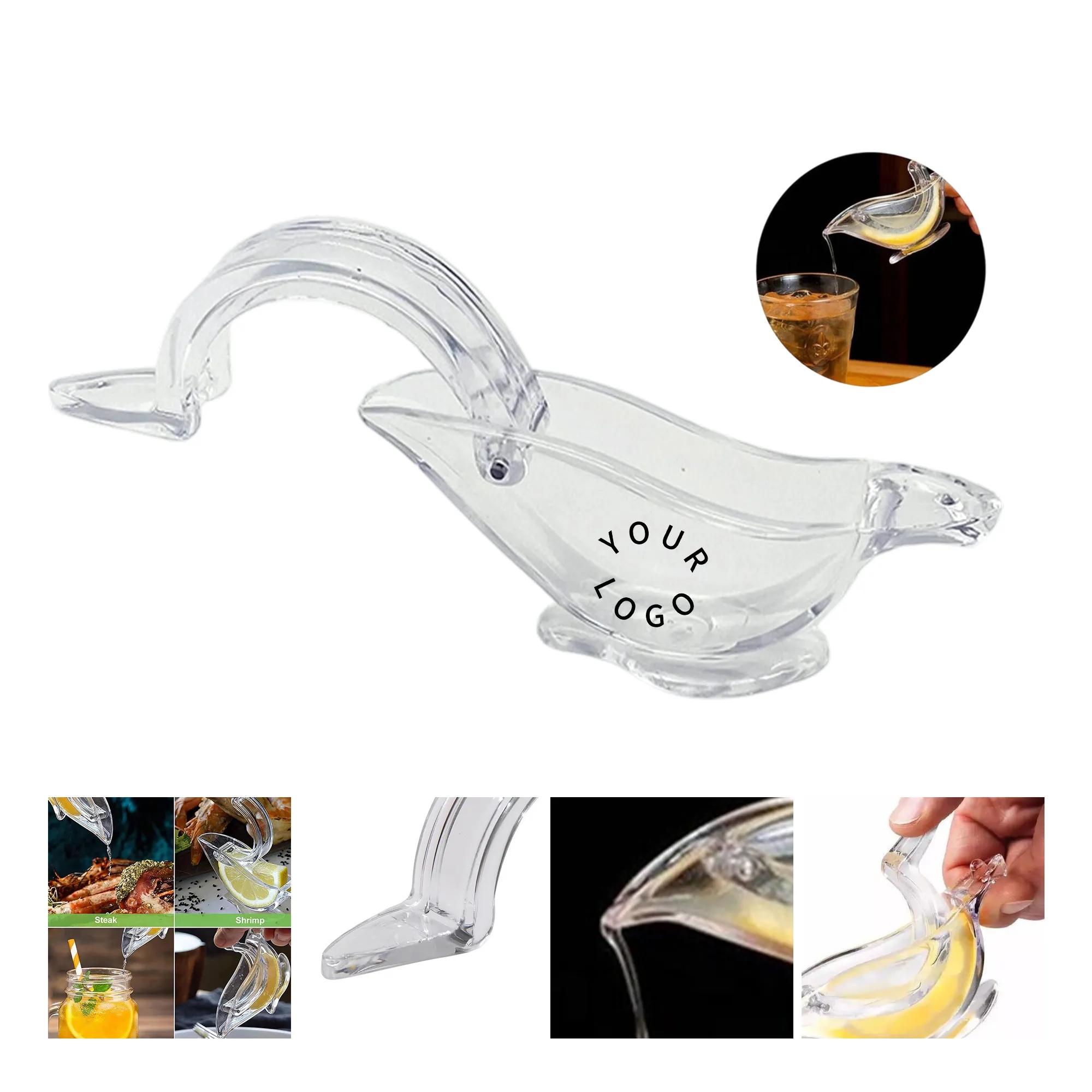Acrylic Transparent Bird Lemon Squeezer for Fresh Juice 2