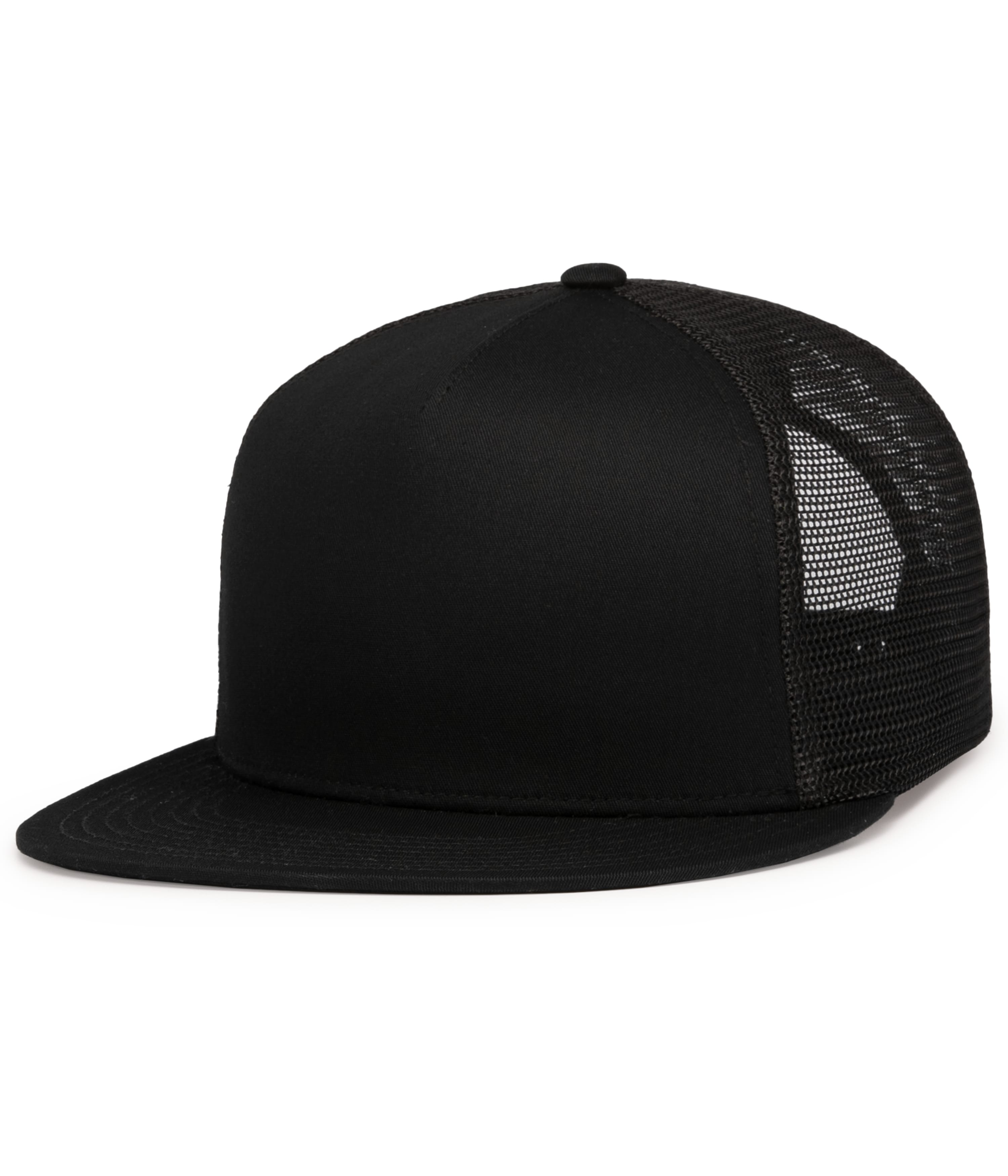 D-Series 5-Panel Trucker Snapback Cap, custom hat with logo imprint 3